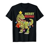 Dino Christmas Shirt For Kids Boys Girls Gifts