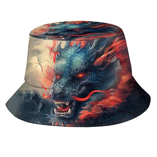 Image of Bucket Hat for Women Men, Fashion Print Outdoor Beach Hat Packable Sun Cap for Travel Hiking