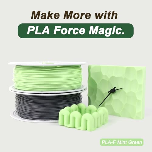 Image of PLA Force Filament 1.75mm, Mint Green PLA Filament 1KG (2.2lbs) | Mint Green 3D Printer Filament Delivers A Fresh, Pastel, And Ice-Cool Color For Cute Diy Crafts