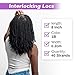 Beauday 8 inch 40 Stands Sisterlocks Loc Extensions Human Hair, 0.2cm Width 100% Human Hair Micro Dreadlock Extensions, Soft Human Hair Dreads Extensions, Natural Black (8 inch 40 Strands, 1B 0.2cm)