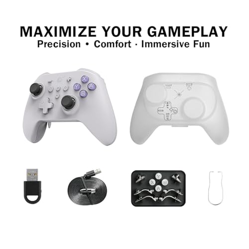 Image of GuliKit KK3 MAX Game Controller-Hall Effect Joysticks,Analog & Digital Triggers, 1000HZ Polling Rate,Maglev /HD /Rotory Vibration,Compatible with Switch /PC /Android /iOS, Switch 2 Wake Up