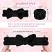 WSYUB Makeup Headbands, 1pcs Black Spa Headband Fluffy Bow Tie Headband Microfiber Face, and 2Pcs Wrist Spa Wash Band Absorbent Wristbands, for Washing Face Skin Care