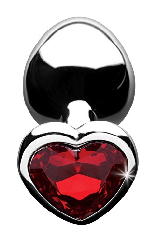 Lynx Aluminum Alloy Heart Anal Plug Smaller - Red #TOP2