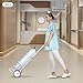 Oxygen Cylinder Cart, 2PCS Oxygen Tank Cart Dolly Aluminum Alloy Rolling Oxygen Tank Carts Portable Gas Cylinder Cart Trolley w/4 Wheels&Adjustable Handle for Nursing Homes Factories Beauty Salons