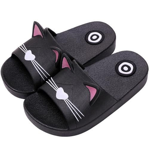 Acfoda Chanclas Niños Mujer Verano Zapatillas Baño Playa Negro 30/31
