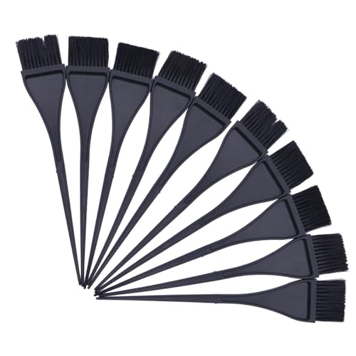 IMIKEYA 10 Pezzi Pennello per Tinta per Chioma Nero Applicatore Professionale per Colorazione e Trattamenti Spazzola per Tintura da Parrucchiere Adatta Uso Salone e Casa