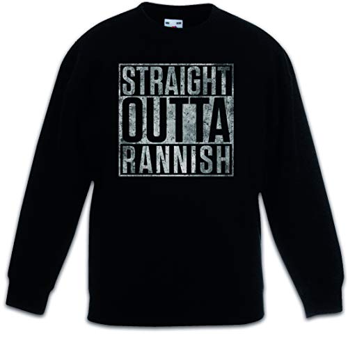 Sweat enfant noir Straight Outta Rannish parfait pour la rentrée scolaire