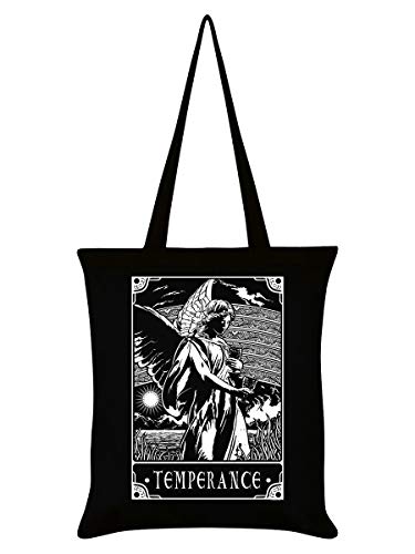 Deadly Tarot Temperance Tote Bag Black 38x42cm