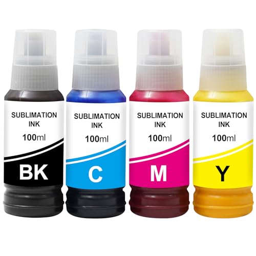 Refil de tinta de sublimação 100 ml compatível com cada frasco para ET2720 ET2750 ET2760 ET-2850 ET-