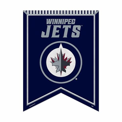 Fanion Winnipeg Jets NHL feutre déco murale sans reflet 45x61 cm