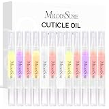 MelodySusie 12Pcs Cuticle Oil Pen Set,Nail Moisturizing Cuticle Oil Enriched with Vitamin E,Softens and Repairs cuticles,Nail Strengthener,Protects Damaged Skin,Thin Nails