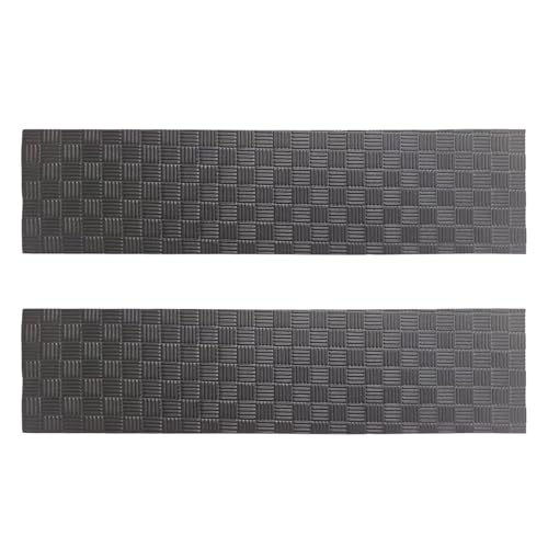 Esterillas protectoras para el suelo, 65 x 15 cm, almohadillas gruesas no deslizantes, alfombra de suelo para máquina rowing con estilo negro, EVA de alta densidad con construcción, ciclismo interior