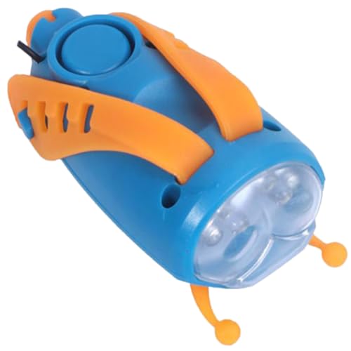 Luz de bicicleta recargable con bocina integrada de alta sonoridad azul