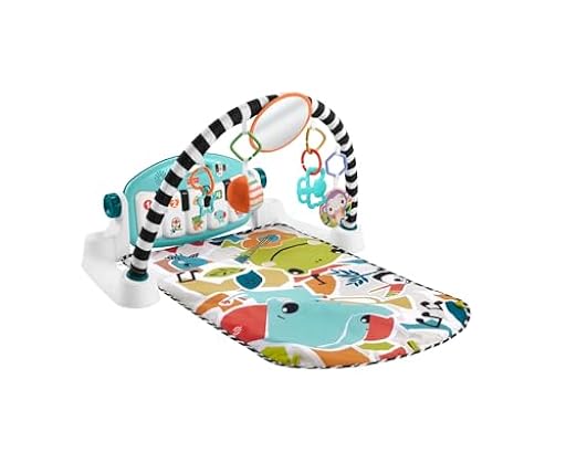 Fisher-Price Glow and Grow Gimnasio-Piano Pataditas Alfombra de Actividades para bebés, Juguete Musical portátil con Contenido de Aprendizaje Smart Stages, versión en francés, HWY56 | Ya disponible en tu tienda friki favorita! En mundofriki.es!