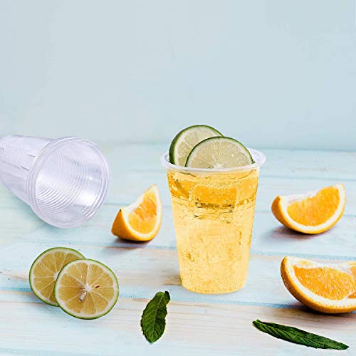 Aspect Plastic Cups Disposable - 1000 Pcs, 7 Oz Clear Plastic Glasses Perfect for Water Coolers, Drinking Events, Travel, Offices, Home, Party, Wedding, Cocktails, Christmas, Beverages, Picnic