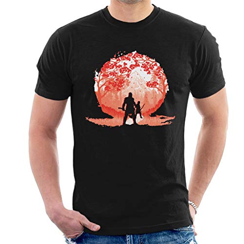 Image of Dangerous World God of War Kratos and Atreus Men's T-Shirt Black