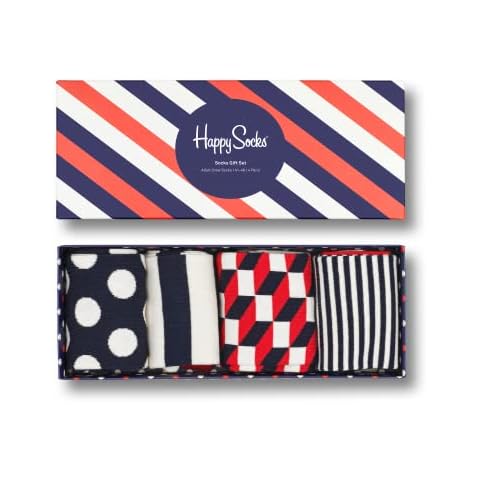 Happy Socks Colourful Premium Cotton Sock Gift Box Cover