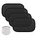 Produktbild MoKo Car Window Sun Shades, 4 Pack Car Side Window Shield Cover Universal PVC Electrostatic Film Sun Shade Sticker for Sun Glare UV Protection, Black