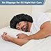 1pcs Satin Silk Bonnet for Men Women, Double Layer Reversible Silk Hair Bonnet for Sleeping Women Men, Mens Bonnet for Curly Hair