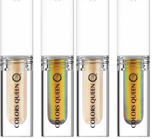 Image of Colors Queen Multichrome Liquid Eyeshadow Combo Pack of 4 | Highly Pigmented | Lightweight | Quick Drying | Long Lasting, Smudge Proof & Waterproof Eyeshadow (Ringed in Magic, 3.6g)