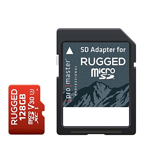 Tarjeta de memoria ProMaster microSDXC 128 GB V30 para grabación de vídeo de alta definición