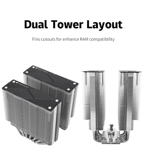 Image of Thermalrlght Phantom Spirit 120 CPU Air Cooler, 7 Heat Pipes CPU Cooler,Dual 120mm TL-C12B V2 PWM Fan, AGHP 4.0 Technology,S-FDB Bearing,for AMD AM4 AM5 /Intel 1700 /1150 /1151 /1200 /2011 /1851 (PS120)