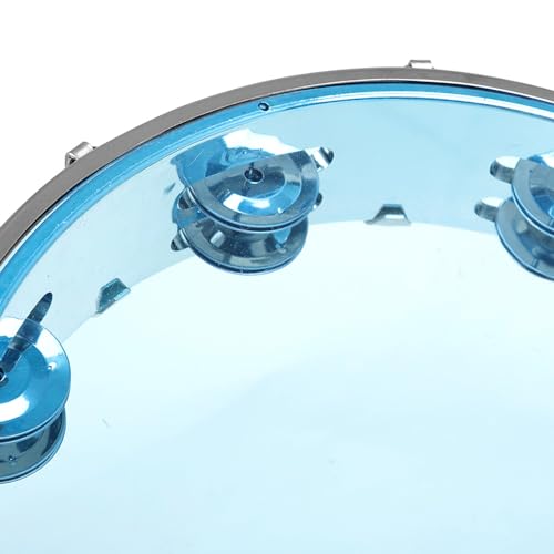 Tambourin musical rond percussion double rangée cloches métal 25,4 cm - 3