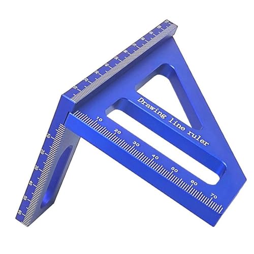 Escuadra de aluminio para carpintería 45/90 grados miniatura 5