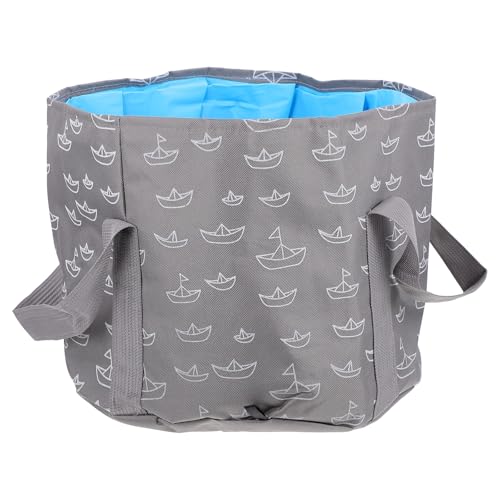 Cubo plegable para lavado de pies 25l portátil gris