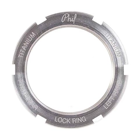 Phil Wood Stainless Track Lockring, 133.5mm X 24Tpi Left-H - SIL - AAVLR0 Cover