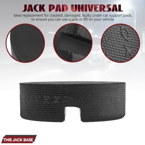 Universelle Wagenheber Gummiauflagemit Hebebühnen Rangierwagenheber Wagenheber Gummi-Pad Seitenwagenheber Gummiklotz Gummipuffer Gummiblock Für KFZ PKW SUV