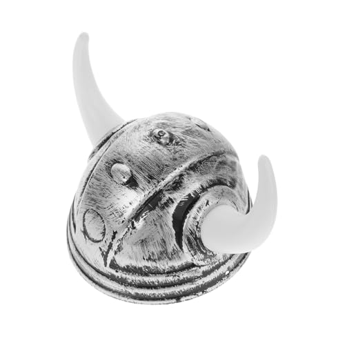 YYZTXF Palo de Hacha Viking con Hornos para Adultos Oro Vóx Party Accesorio Decorativo de Carnaval y Cosplay