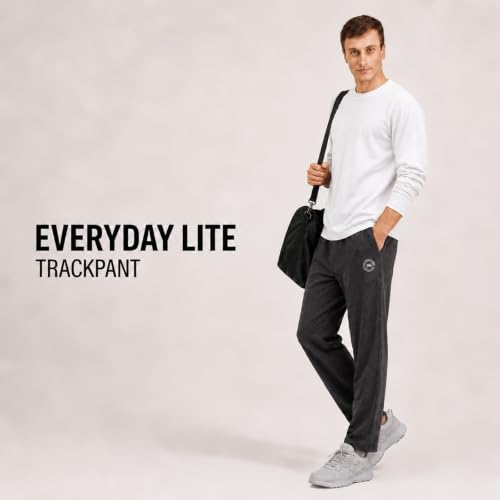 Image of Pepe Jeans Cotton Rich Solid Trackpant, Lounge Pant, Sportswear for Men - M (Pack of 2)
