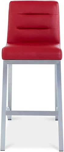 Miniatura 43 de ZURI Taburete de bar Lynx con base de metal, color negro Negro -,Marrón,Crema,Gris,Verde lima,Rojo -,Blanco,Pizarra,Verde