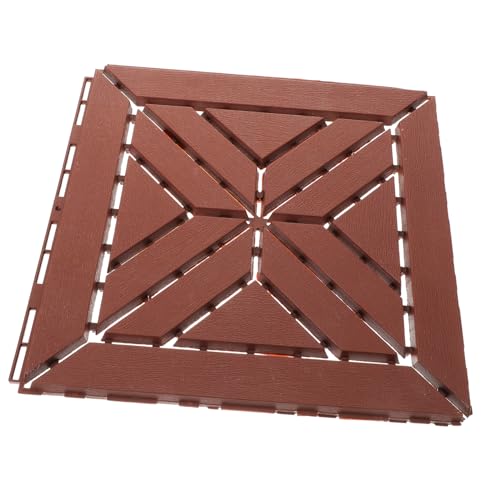 VILLCASE Piastrelle Interlocking per Esterni Pavimento Resistente e Antiscivolo per Giardino Patio e Terrazzo Facile Installare e Americano