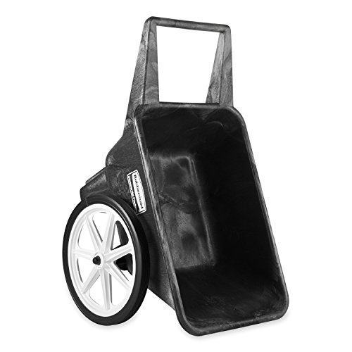 Rubbermaid Commercial Big Wheel Cart, 200 Pound Capacity, Black, FG565461BLA