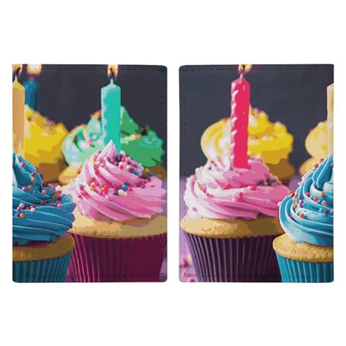 Couverture de passeport en cuir cupcakes, un écrin haut de gamme pour vos papiers