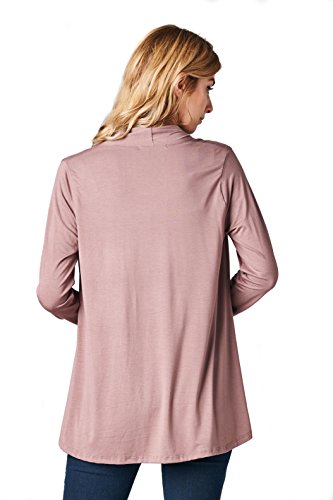 Image of Women Casual Open Front Long Sleeve Lightweight Softest Viscose Made from Bamboo Cardigan
