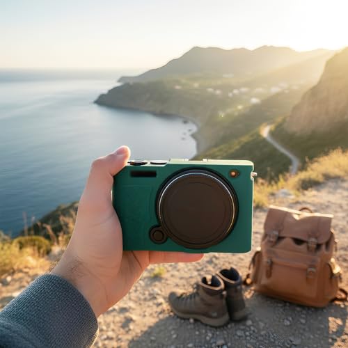 Étui Lumix S9 Panasonic silicone vert protège rayures boîtier