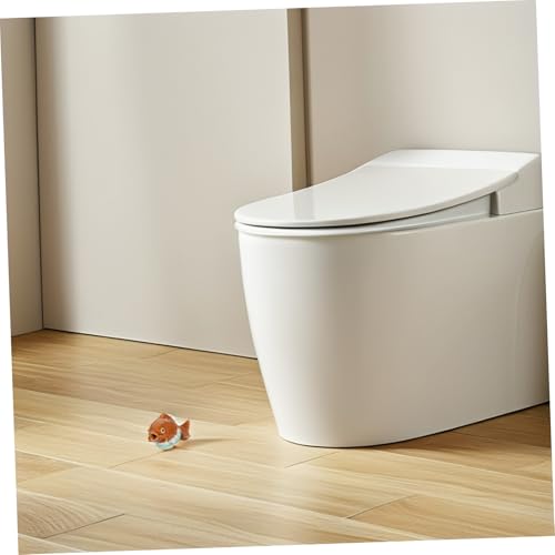Tapas tornillos inodoro de peces amarillos para decorar baños infantiles 6