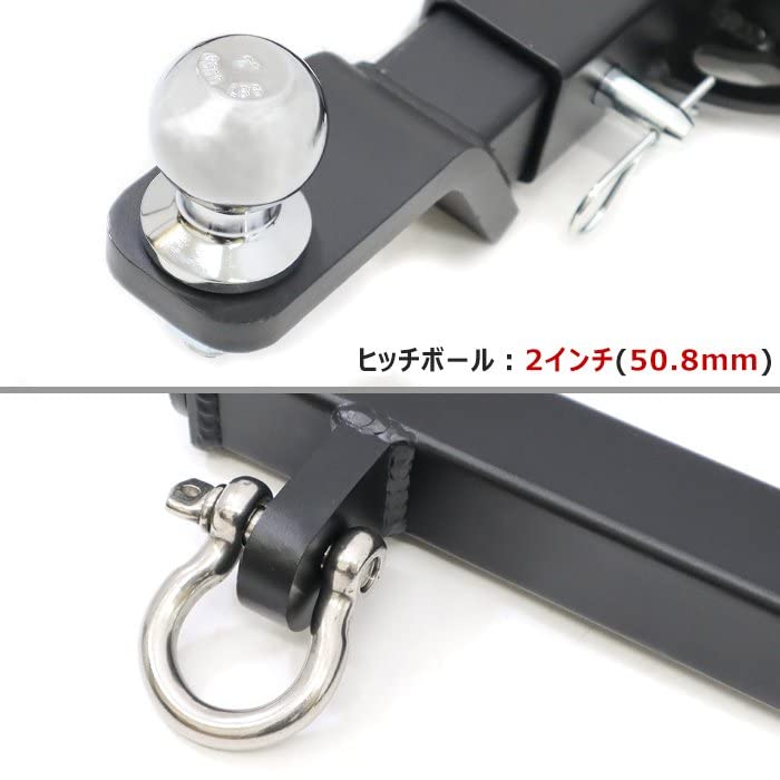 JB23 ジムニー用ヒッチメンバー 純正バンパー用 シャックル付き