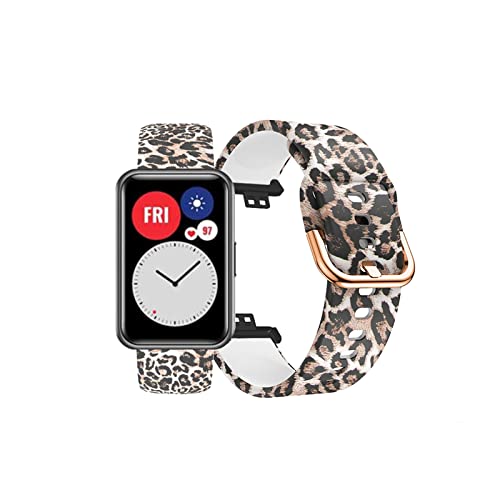HYKEJJ Correa Compatibles con Huawei Watch Fit Pulsera Silicona Active Elegant Deportiva Repuesto Multicolor Transpirable Band Para Hombres y Mujeres Suave Pulsera para Huawei Watch Fit Correa (1)