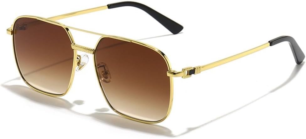 MUTYNE Square Sunglasses Men Women Classic Steampunk Alloy Frame Sun Glasses Mirror Summer Male Outside Driving UV400