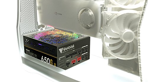 Fuente de Poder GAMDIAS ASTRAPE P1-650G RGB 650W Modular miniatura 7