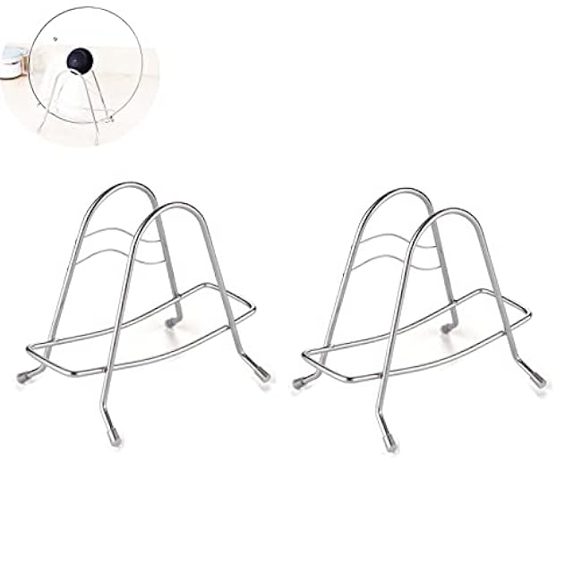 2 Pack Bamboo Cutting Board Rack Wooden Cutting Boards Organizer Pots Lid Holder for Plastic Chopping Board Wood Cutting And Charcuterie Board Set Pans Lids Frying Pan Glass Lid