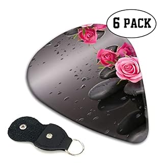 Spa Stone and Rose Flowers Lot de 6 médiators pour guitare acoustique, guitare électrique, basse, ukulélé – fins, moyens… - Les Beatles, Paul McCartney, John Lennon, RIngo Starr, George Harrison Spa Stone and Rose Flowers Lot de 6 médiators pour guitare acoustique, guitare électrique, basse, ukulélé – fins, moyens… – Image 2