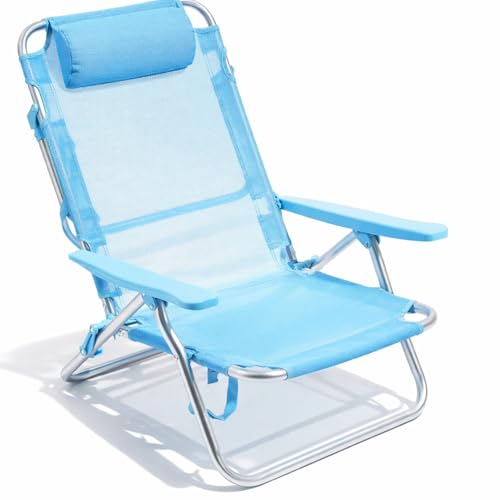 Arreditaly Spiaggina Relax Pieghevole Da Mare Con Telaio In Alluminio
