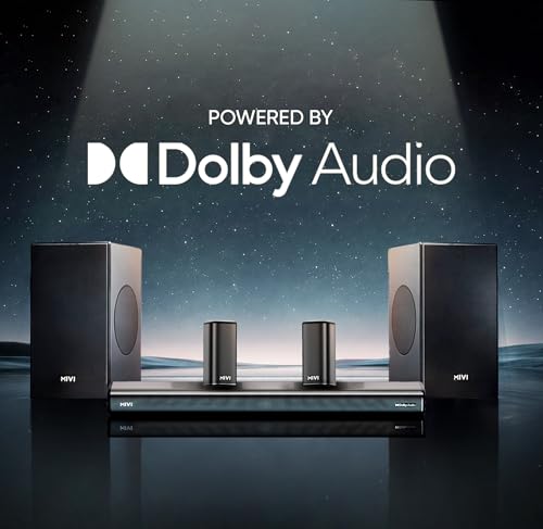 Image of Mivi Nex 900 Dolby Audio Soundbar (New Launch)| 900W Signature Sound | 5.2 Channel Home Theatre System with Dual Subwoofers and Satellites | Nex Surround Sphere Tech | Bluetooth v5.3