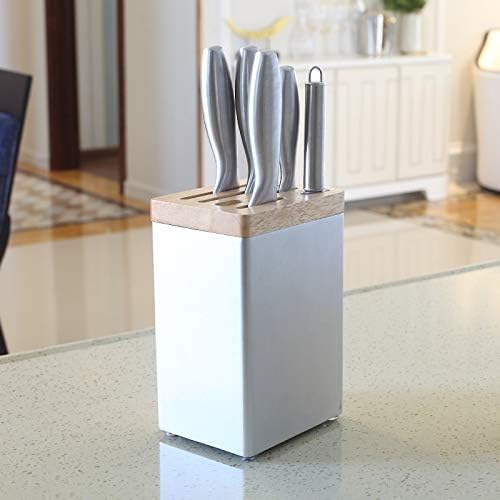 Aluminum and Wood Holder Kitchen Storage Rack Scissors Sharpener Organizer Container Tools Accessories