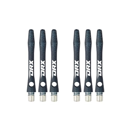 RED DRAGON DRX Coated Aluminium Short Black Logo Dart Stems (Shafts) - 2 Sets per Pack (6 Stems in total) RED DRAGON DRX Coated Aluminium Short Black Logo Dart Stems (Shafts) - 2 Sets per Pack (6 Stems in total)